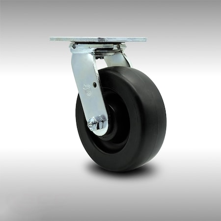 Service Caster 6 Inch Stainless Steel Polyolefin Wheel Swivel Caster with Roller Bearing SCC SCC-SS30S620-POR